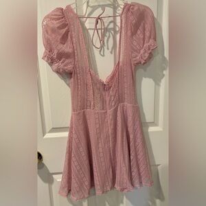 Urban Outfitters pink lace summerr dress. Brand new!